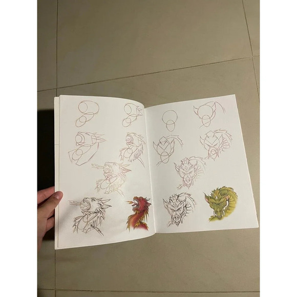 How To Draw Dragons Step By Step Book - Picture 4 of 5